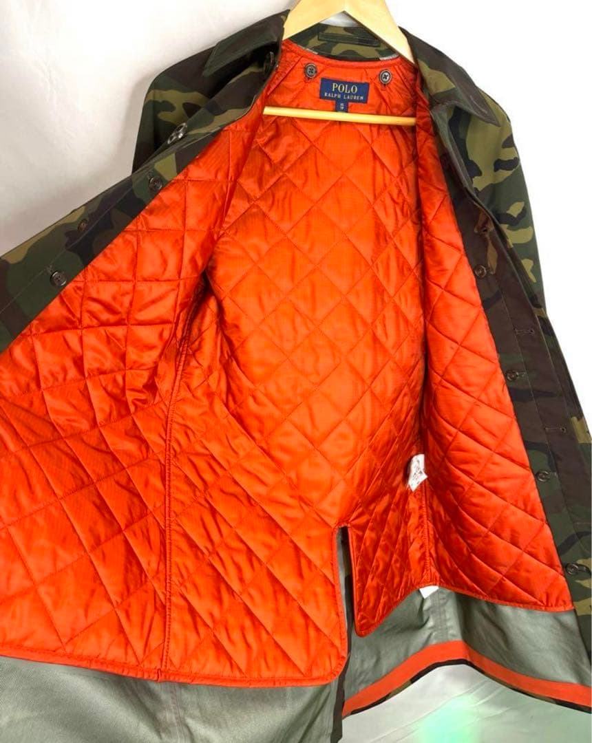 [Ralph Lauren] ポロラルフローレン ステンカラーコート 迷彩