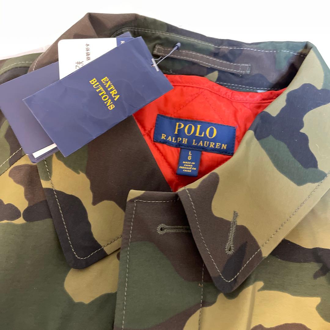 [Ralph Lauren] ポロラルフローレン ステンカラーコート 迷彩