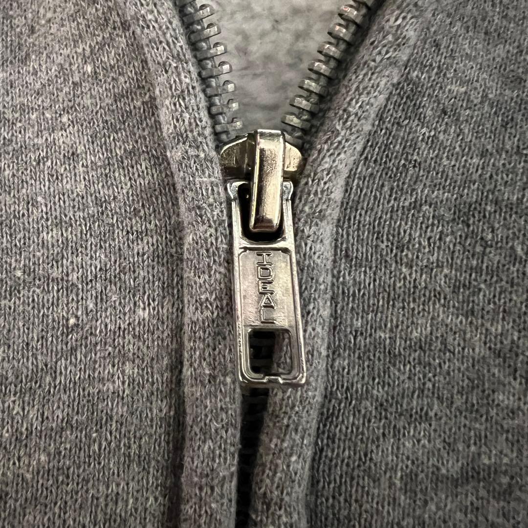 【即購入可】00sラッセルアスレチック無地グレージップパーカーヘビーウェイト