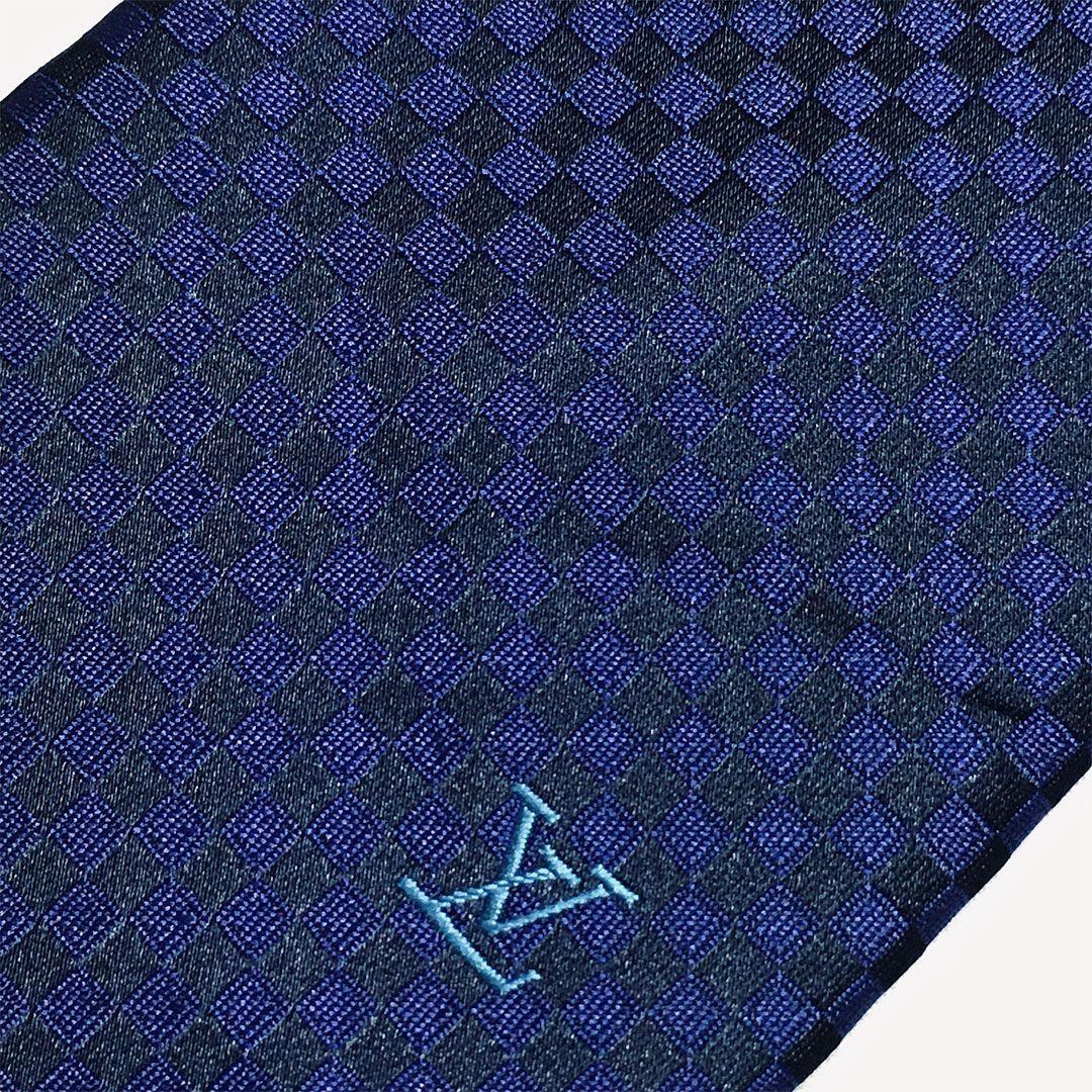 未使用級 ルイヴィトン Louis Vuitton ネクタイ シルク ダミエ