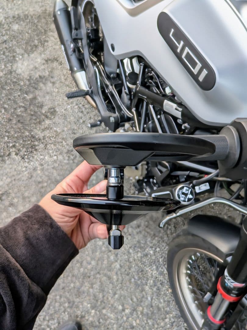 ハスクバーナ ヴィットピレン401専用 カーボン バーエンドミラー新品未使用