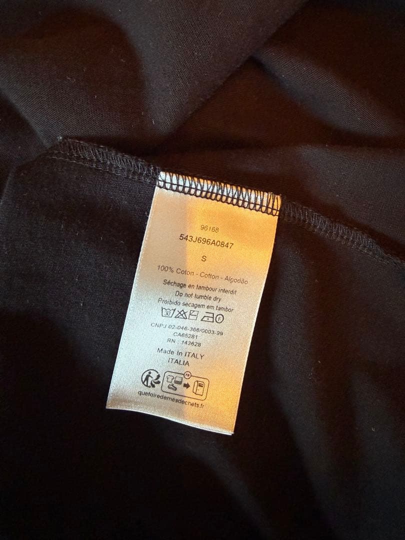 Dior ロゴ入り ブラック Tシャツ