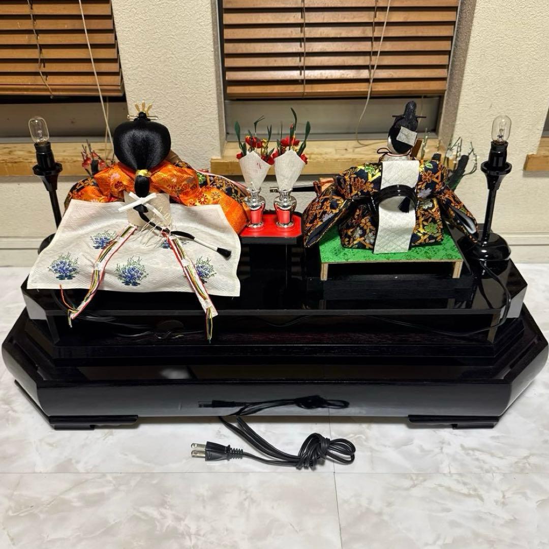 三五極上親王飾ケース　御所駕籠付　伝統的 雛人形 大きめ 文部大臣特別賞受賞