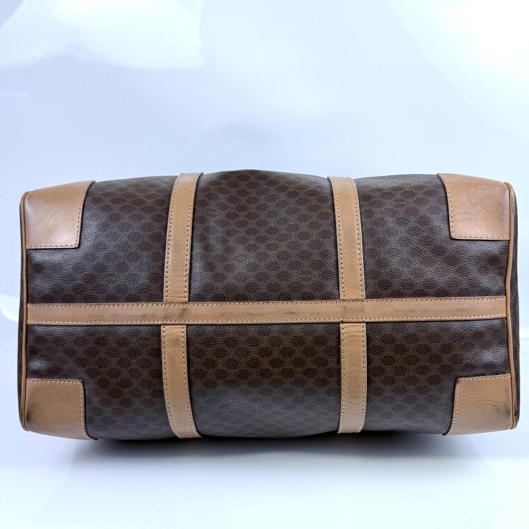 美品 セリーヌ ボストンバッグ マカダム モノグラム 嘉手納 鍵 大容量 旅行