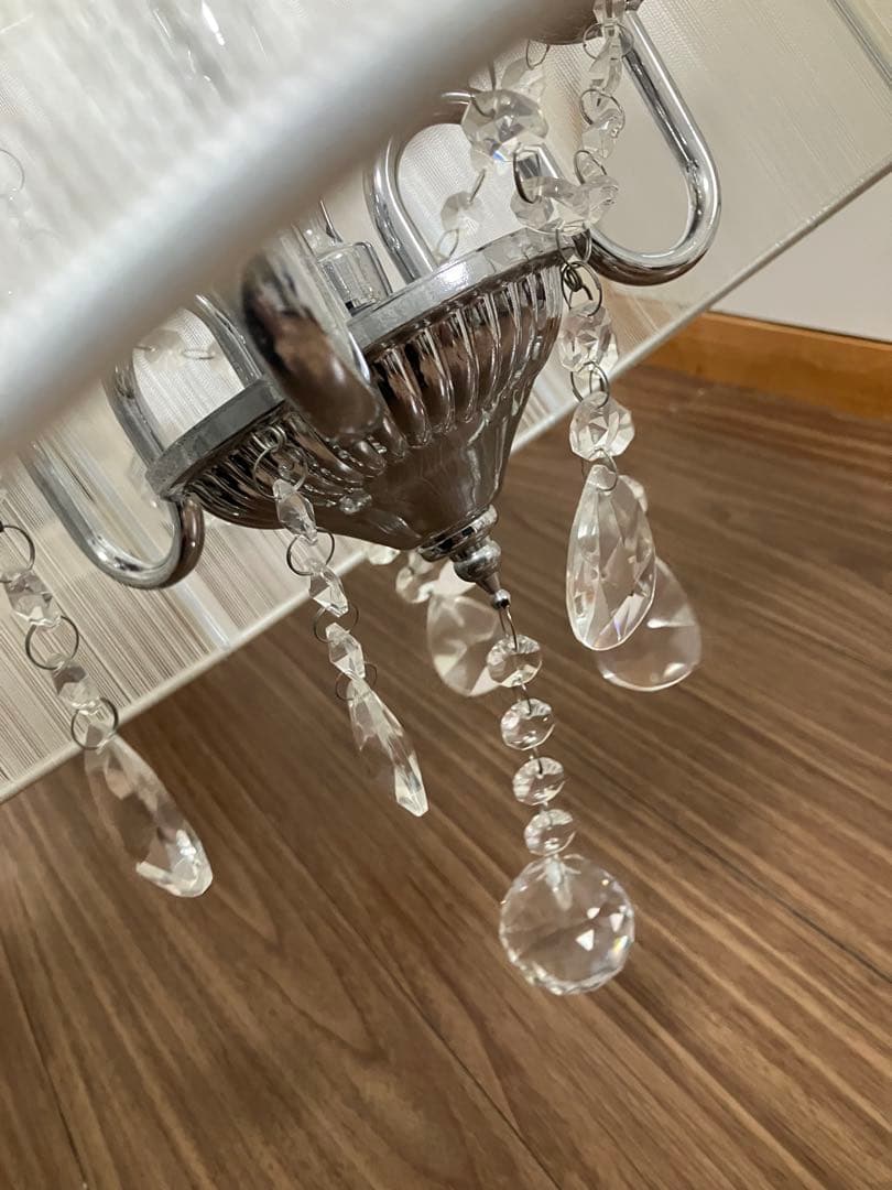 シェード シャンデリア 3灯 ホワイト 点灯動作確認済み