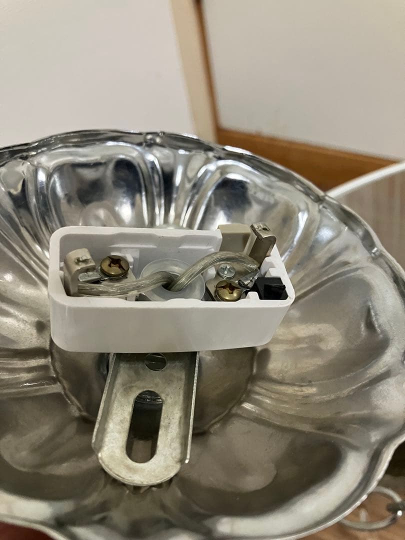 シェード シャンデリア 3灯 ホワイト 点灯動作確認済み