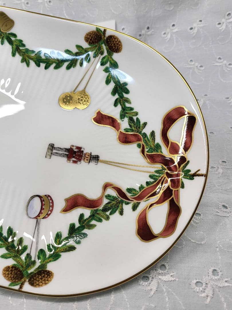 未使用✨ロイヤルコペンハーゲン スターフルーテッド サンドイッチ プレート 長皿