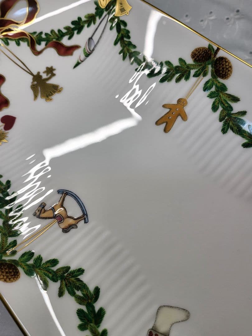 未使用✨ロイヤルコペンハーゲン スターフルーテッド サンドイッチ プレート 長皿