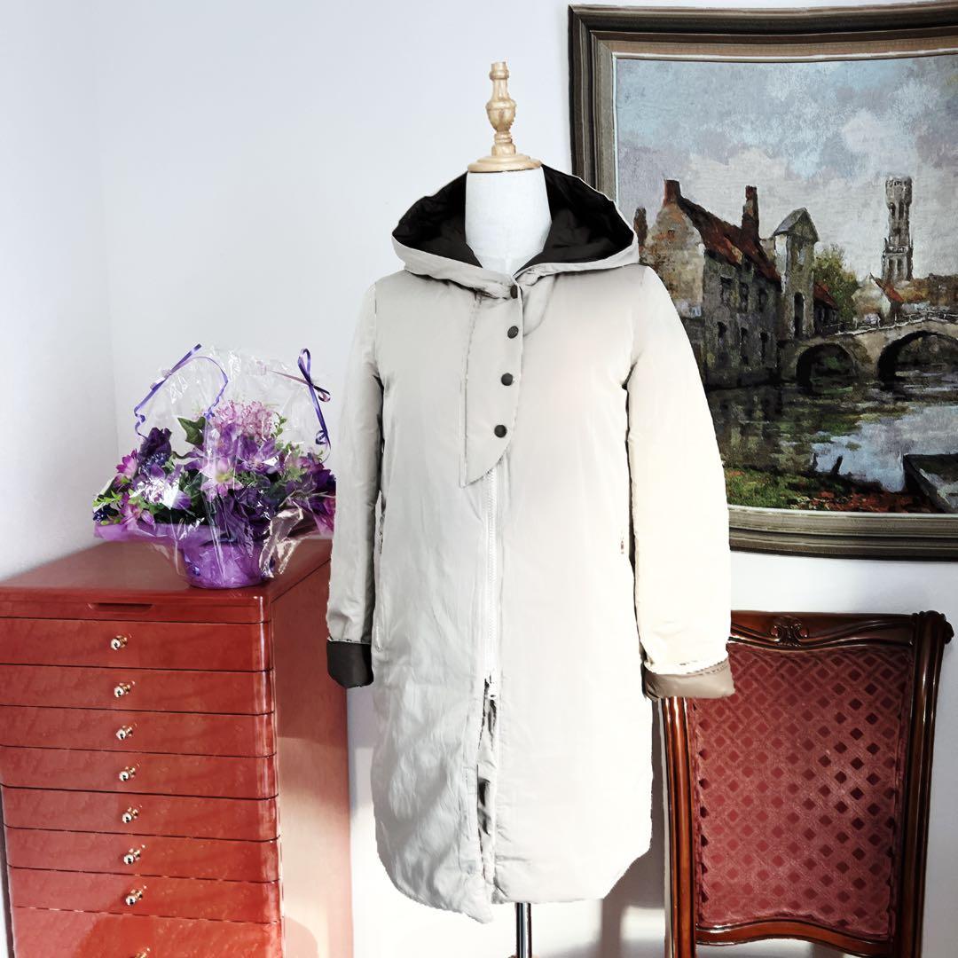 美品　ブルネロクチネリ プレシャスベージュ　ダウン　ジャケット コート ロング