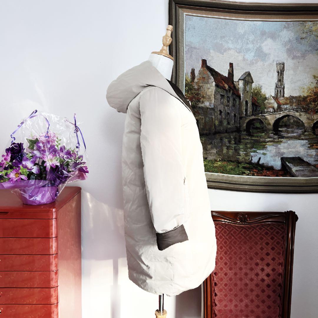 美品　ブルネロクチネリ プレシャスベージュ　ダウン　ジャケット コート ロング