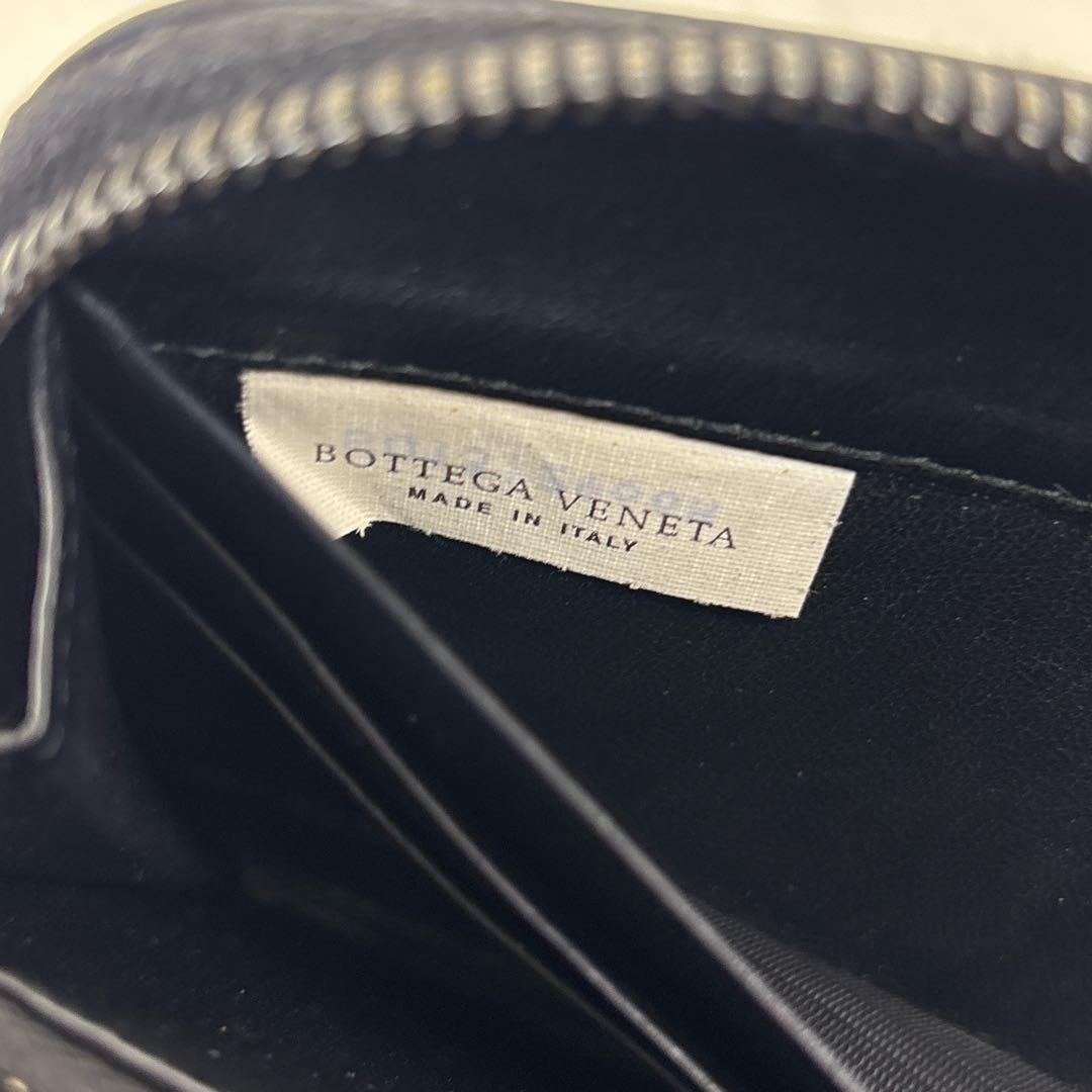 美品✨ボッテガヴェネタ イントレチャート 編み込み レザー 長財布 羊革 黒