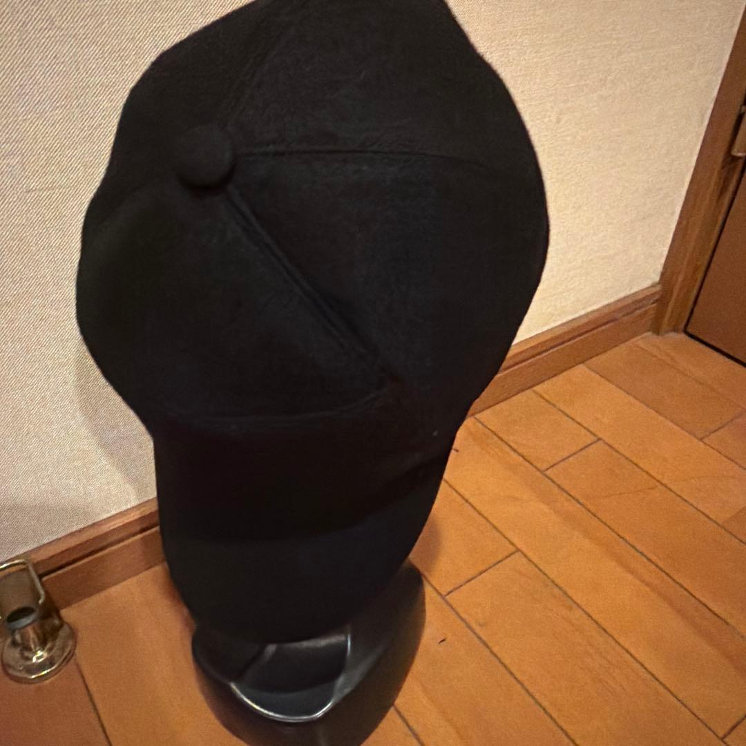 かずきんぐ エルメス　ブラック カシミヤ　キャプ