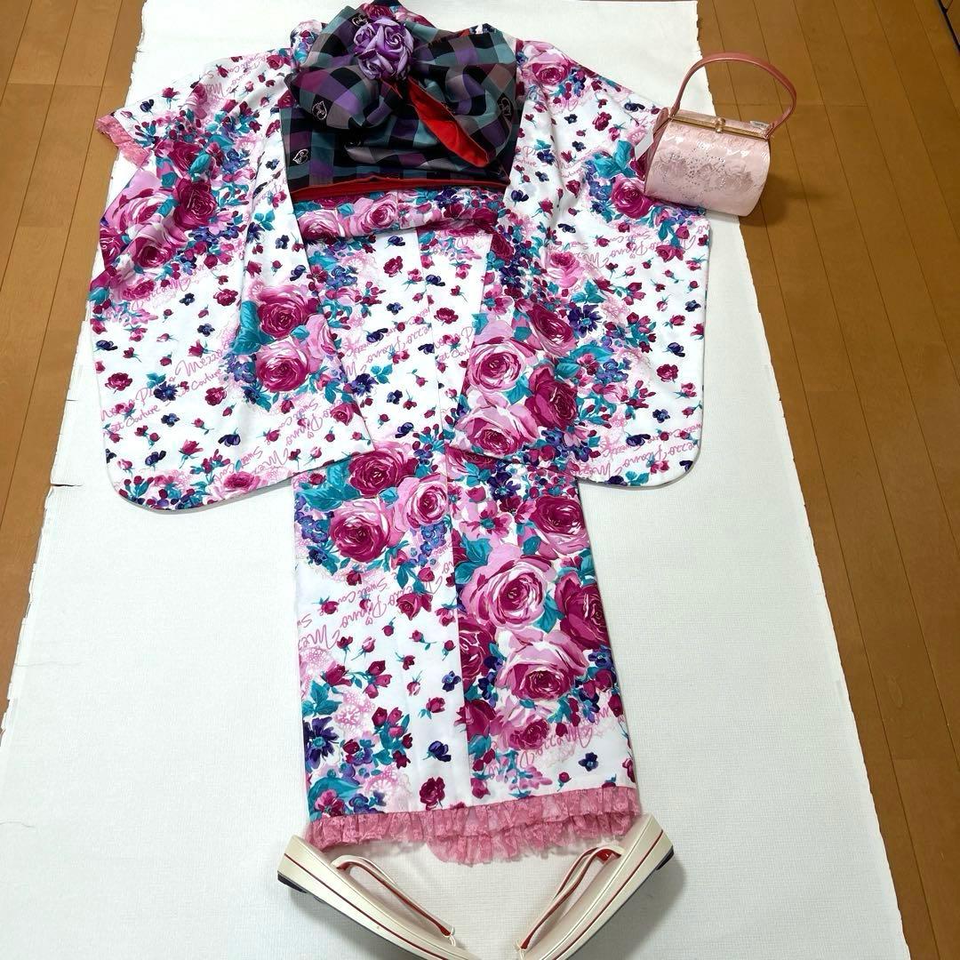 きょんちゃんNo.85 ジュニア　　着物セット　　　メゾピアノ