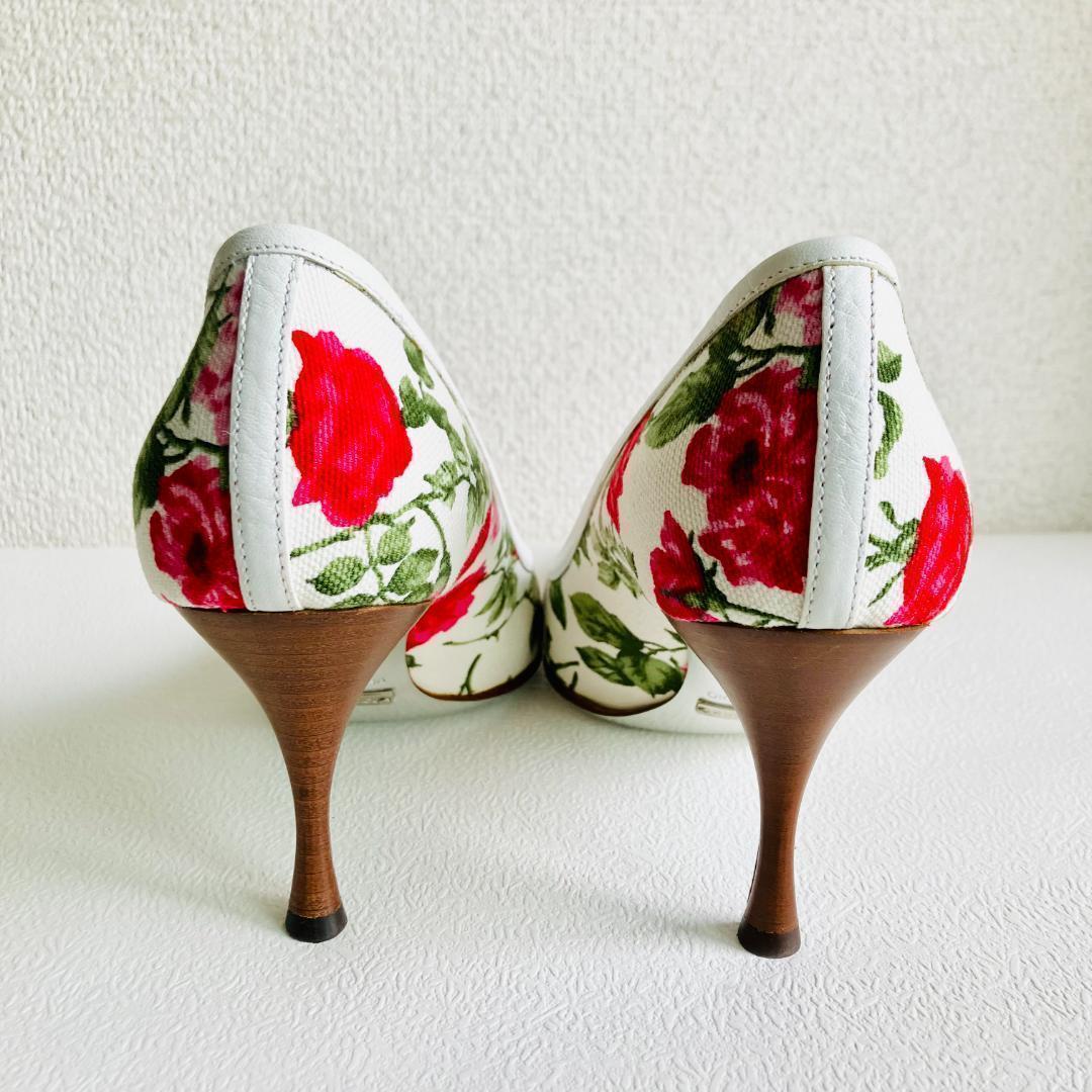 【美品】定価10.34万　ドルチェアンドガッバーナ　イタリア製　フローラルローズ