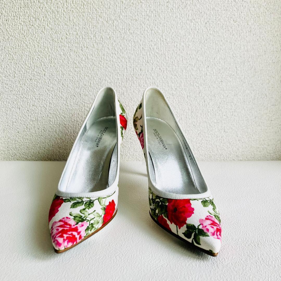 【美品】定価10.34万　ドルチェアンドガッバーナ　イタリア製　フローラルローズ