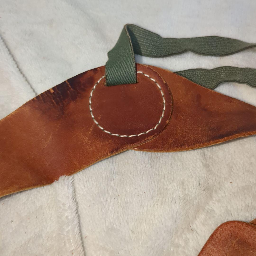 珍品　多種ピストル対応　バネ固定式　ショルダーレザーホルスター