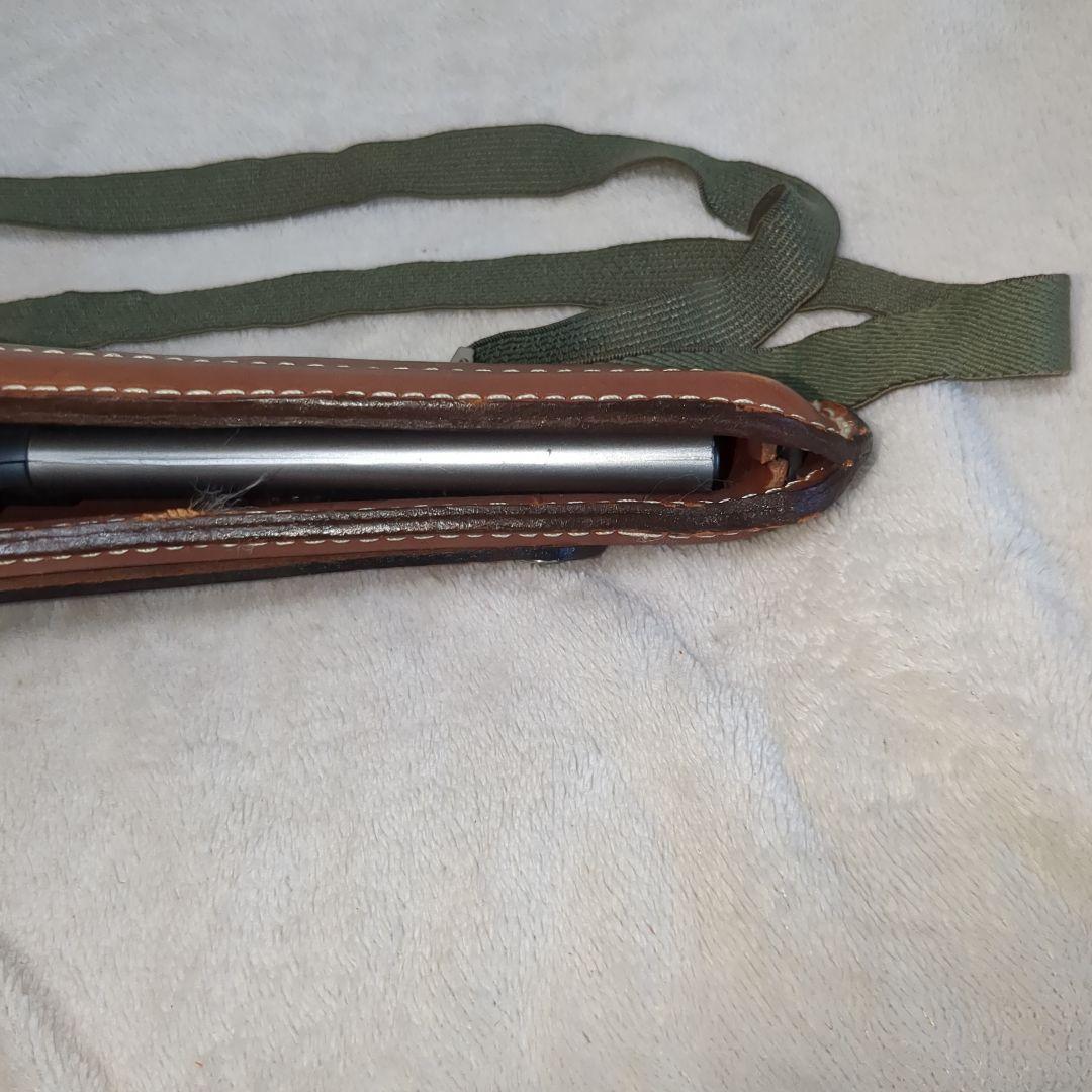 珍品　多種ピストル対応　バネ固定式　ショルダーレザーホルスター