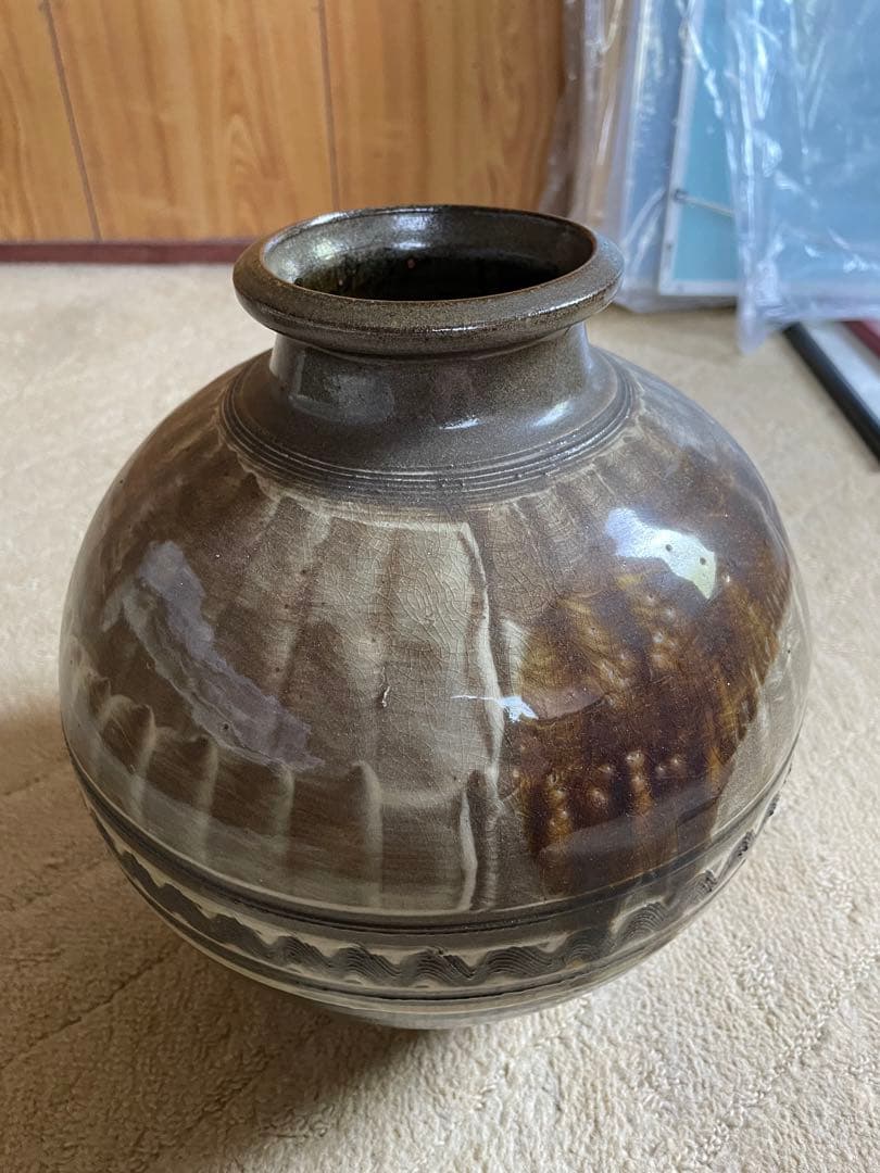 小石原焼 花瓶 壺 アンティーク