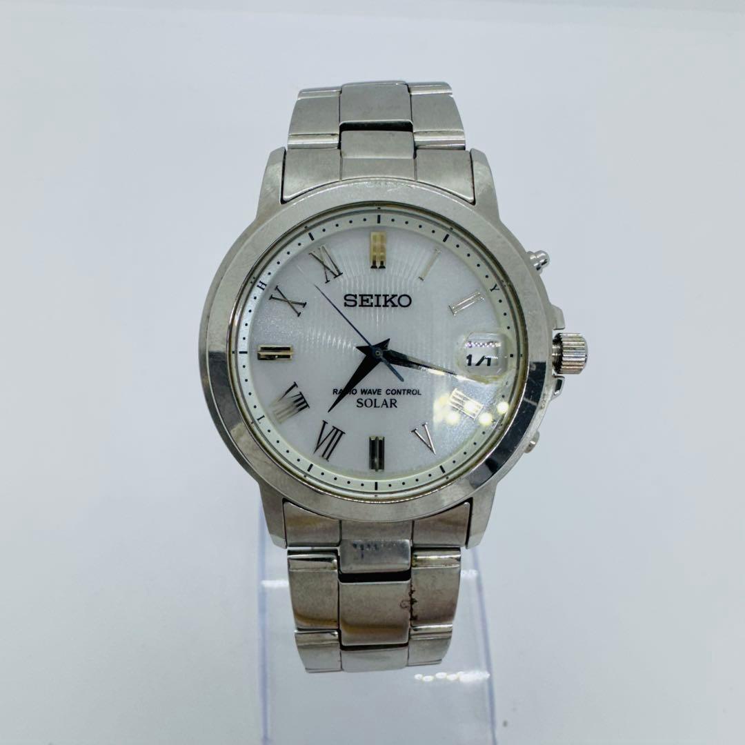 ✨SEIKO✨セイコー✨7B52-0AG0✨デイト✨ホワイト文字盤✨腕時計✨