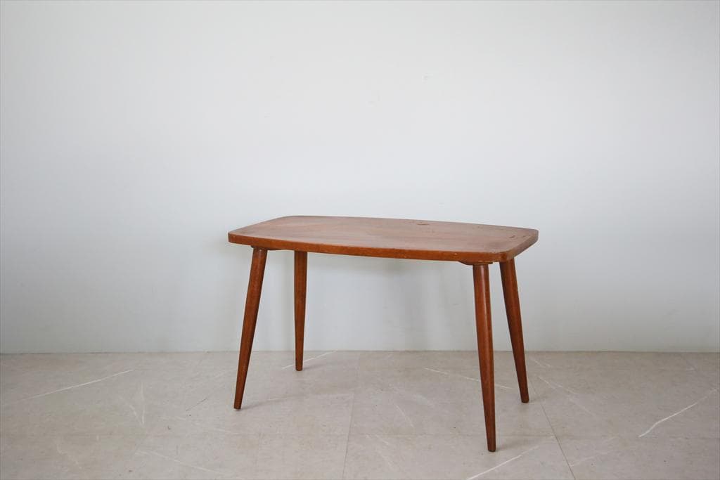 英国アンティーク木製コーヒーテーブル/机/ローテーブル/飾り棚(89-103)