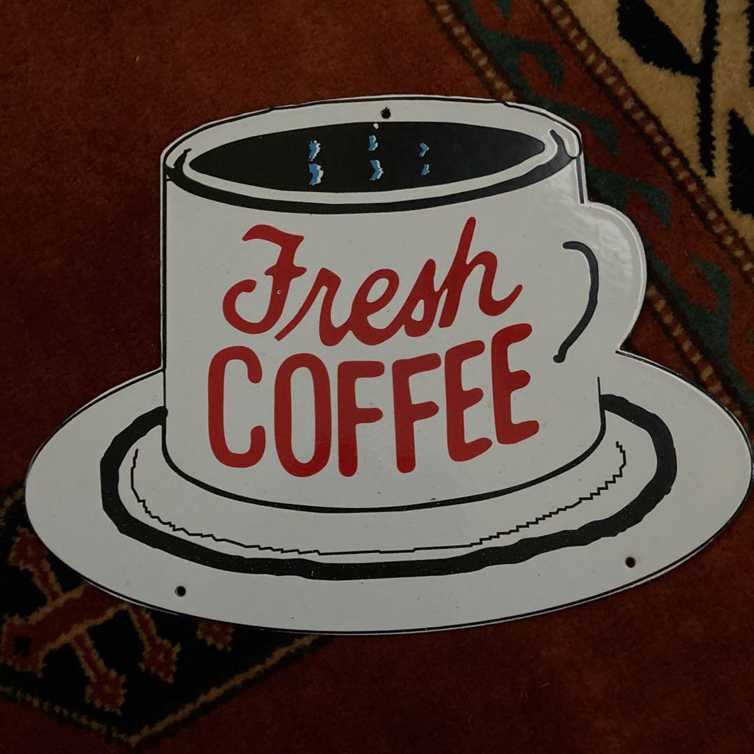 サイン　ヴィンテージ 看板　French coffee