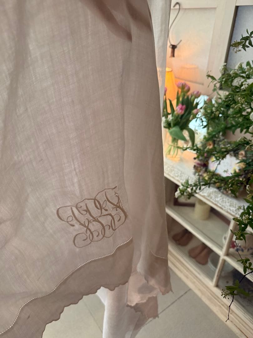 フランスアンティークஐ⋆*モノグラムの透け感が素敵なカーテンஐ⋆*レア❤︎