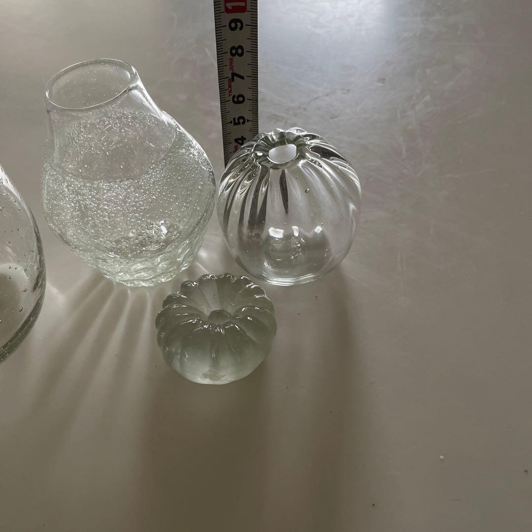 ガラス色々　気泡ガラス