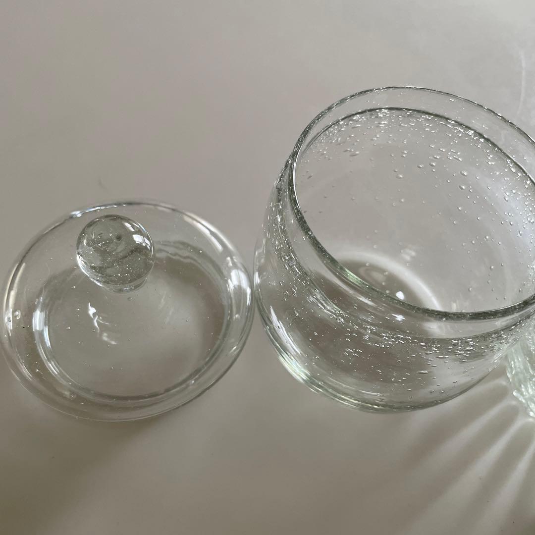 ガラス色々　気泡ガラス