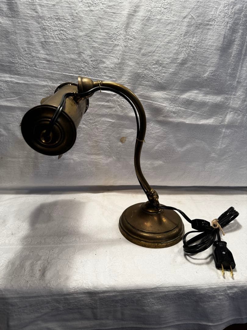 アンティーク真鍮デスクランプ
