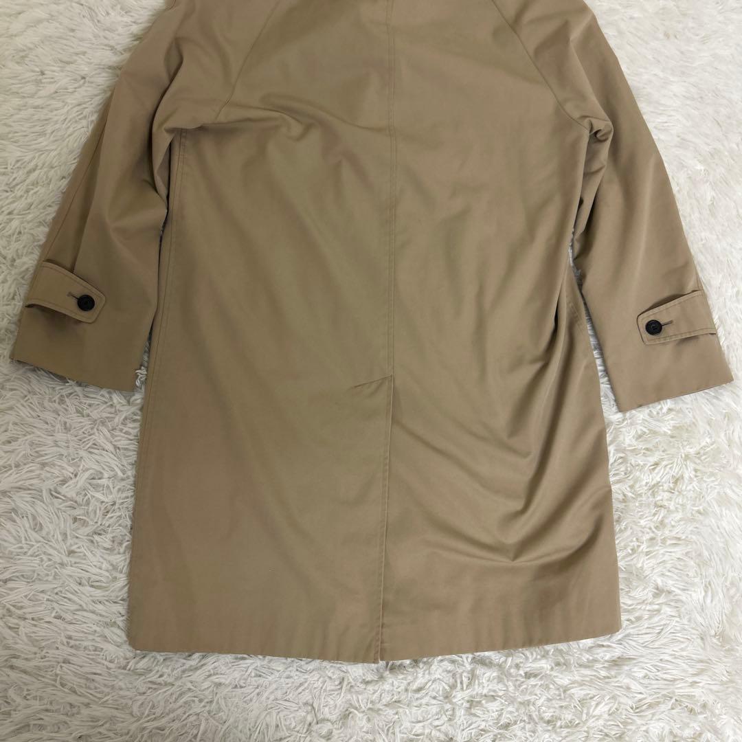 極美品 アクアスキュータム ステンカラーコート チェック ライナー ベージュ