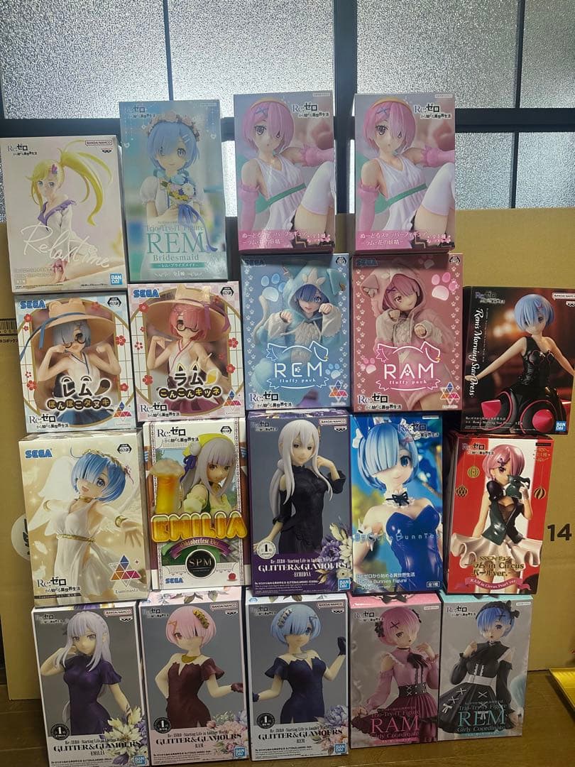 Re:ゼロ　美少女フィギュア　レム　ラム　まとめ売り19点