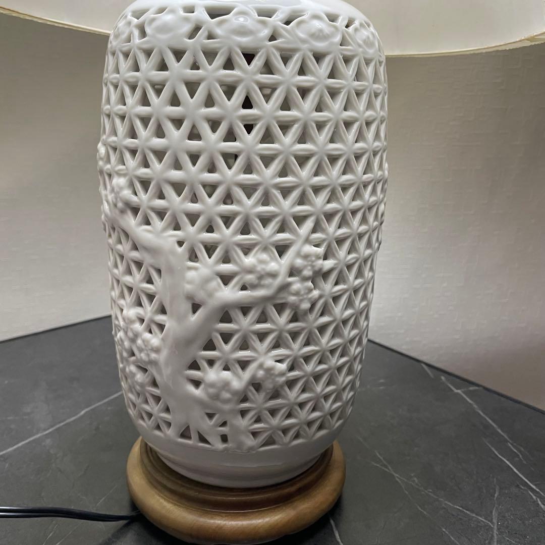 昭和レトロ　ランプ　陶器　アンティーク　照明