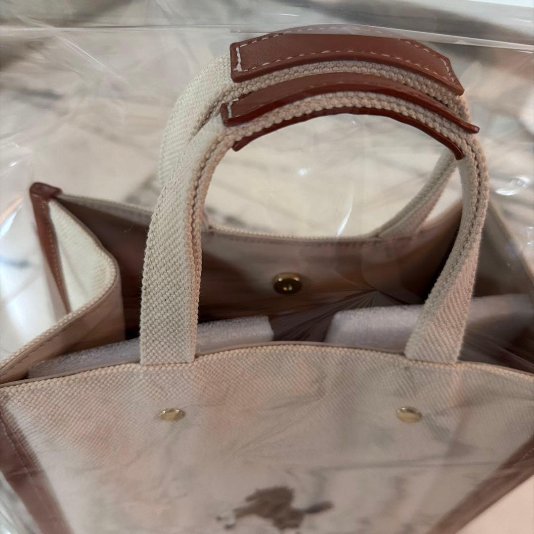 新品　SEVEN TEN ワンポイント馬の刺繍 キャンバストートバッグ　小