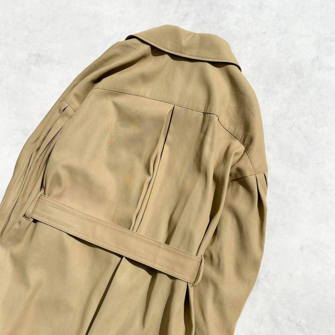 ♡ほぼ未使用　 アドーア コットンツイルロングコート 定価9万　キャメル