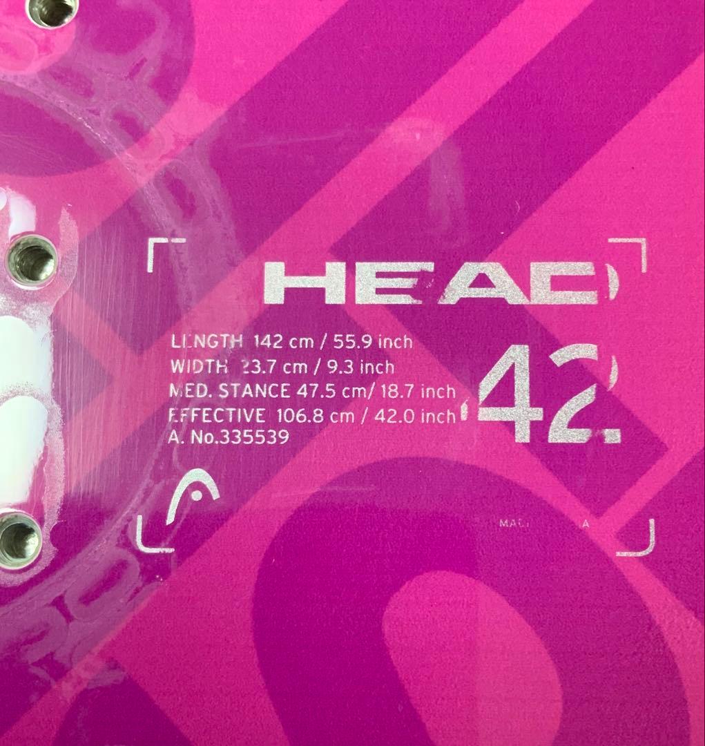 HEAD スノーボード 142cm ビンディング付き　女性用