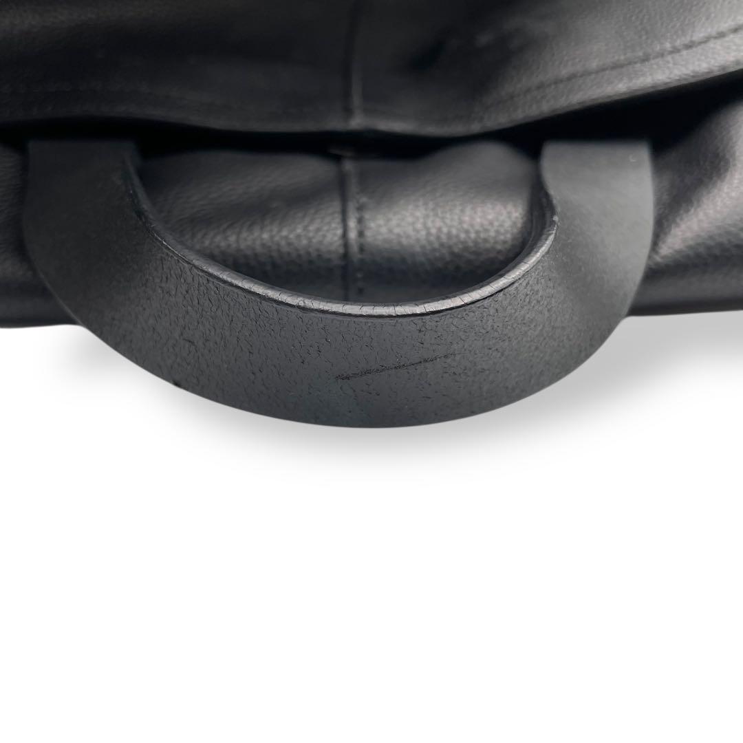 良品 COACH メッセンジャーバッグ レザー ブラック トンプソン 70313