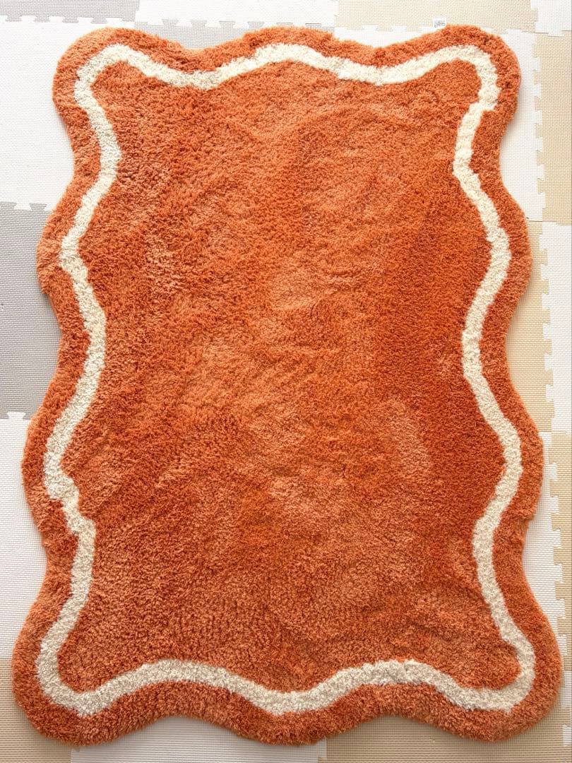 【Francfranc】ラグマット1400×1000 オレンジ