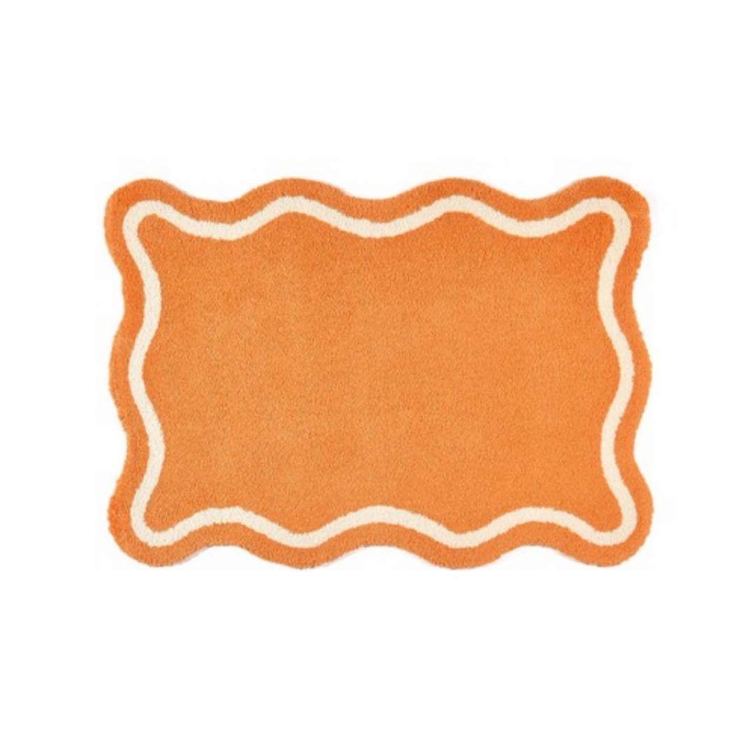 【Francfranc】ラグマット1400×1000 オレンジ
