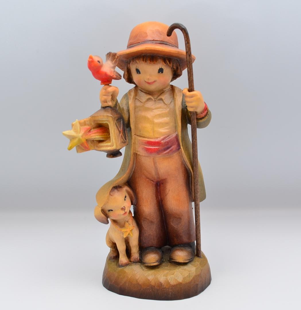 導きの光　アンリ　ANRI　サラケイ　木彫り人形　イタリア　17ｃｍ　箱付き