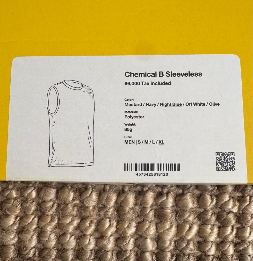 山と道 Chemical B Sleeveless XL Night Blue