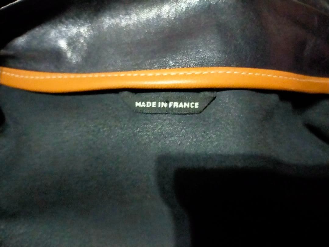 HERMES 　エルメスレザージャケット 52