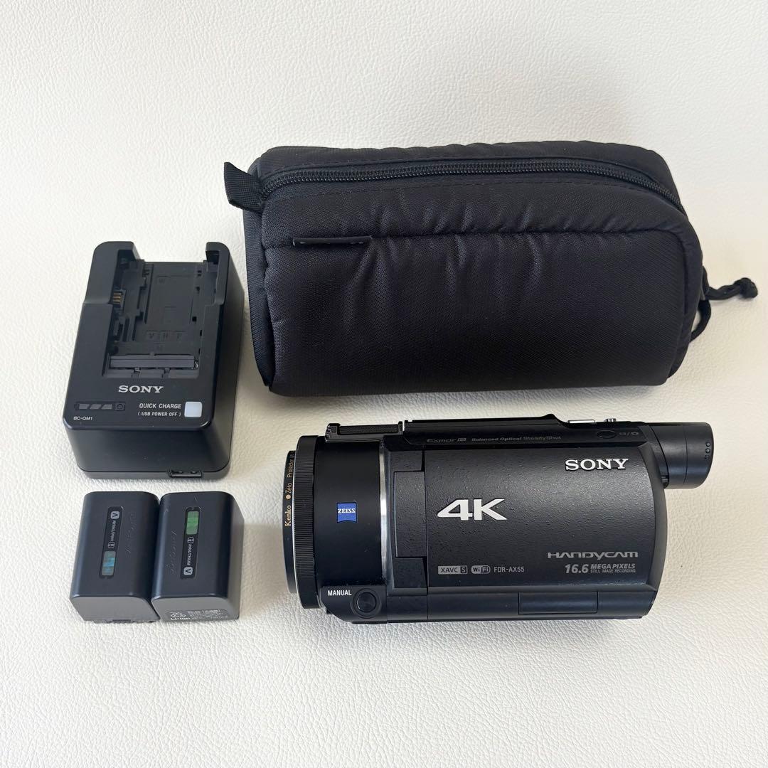 バッテリー2個付 SONY FDR-AX55 4K デジタルビデオカメラ