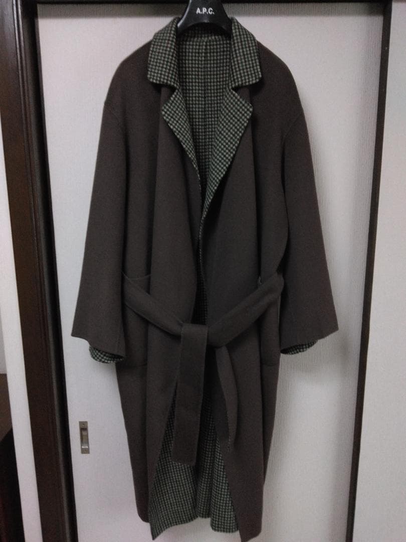 6　roku　ロク　リバーコート　リバーシブル　ブラウン