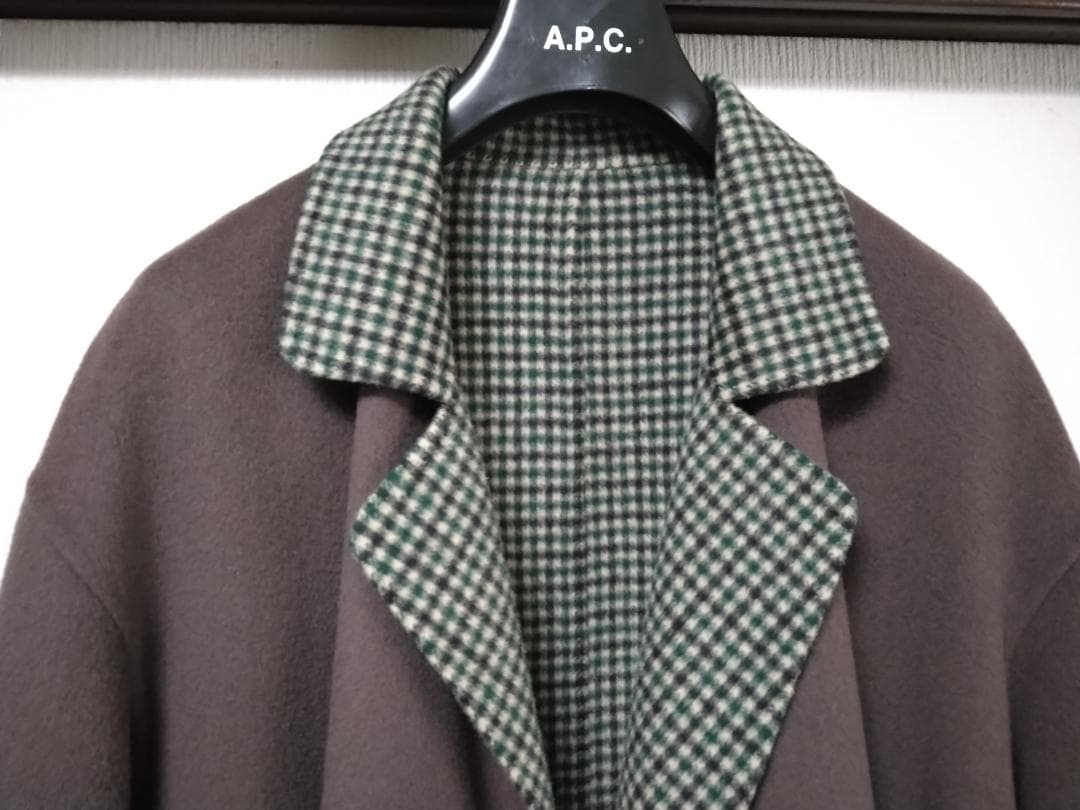 6　roku　ロク　リバーコート　リバーシブル　ブラウン