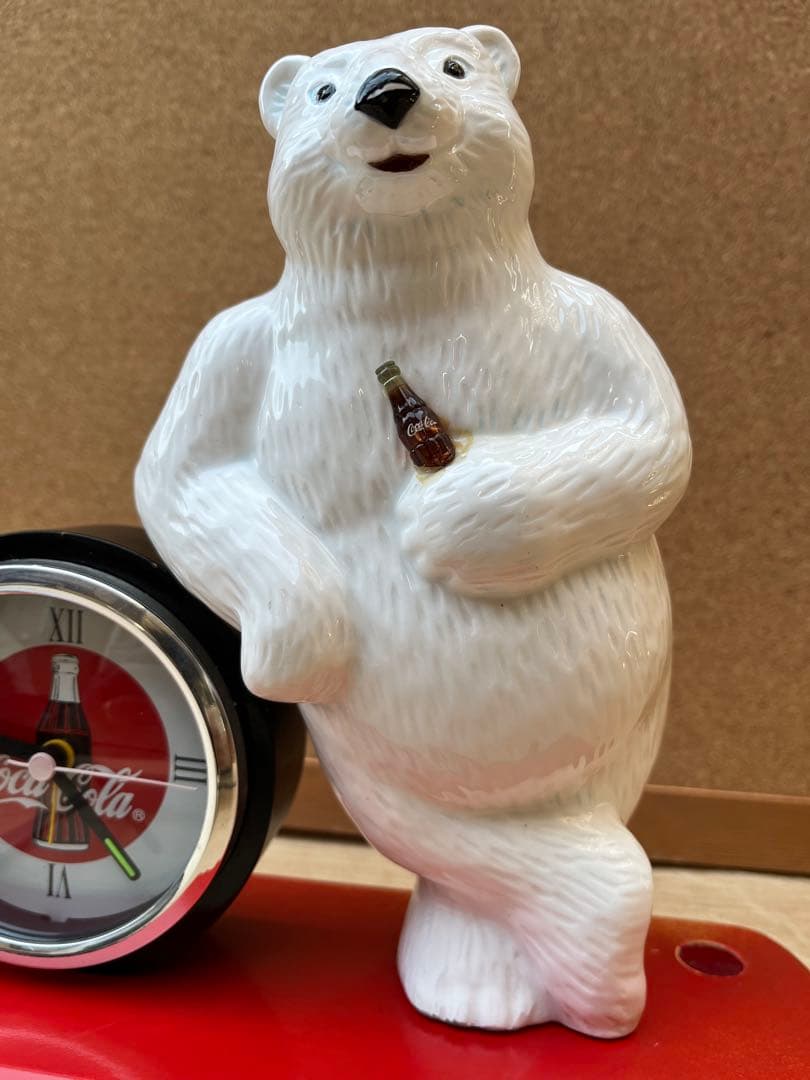 コカコーラ 置き時計 ポーラベアー　1990年代
