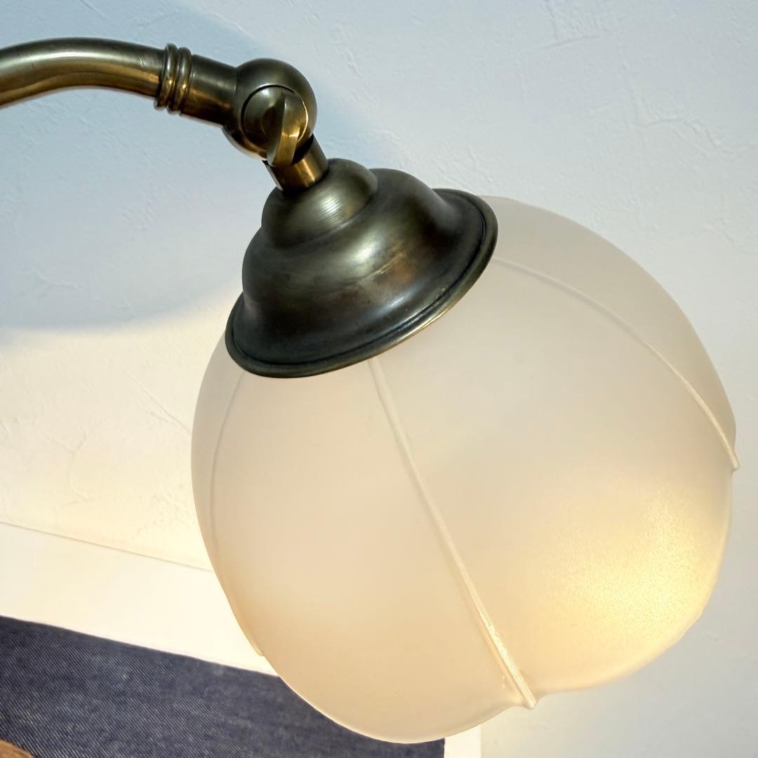 【極上美品】1970年製 真鍮スタンドライト アンティーク 卓上照明 希少レトロ