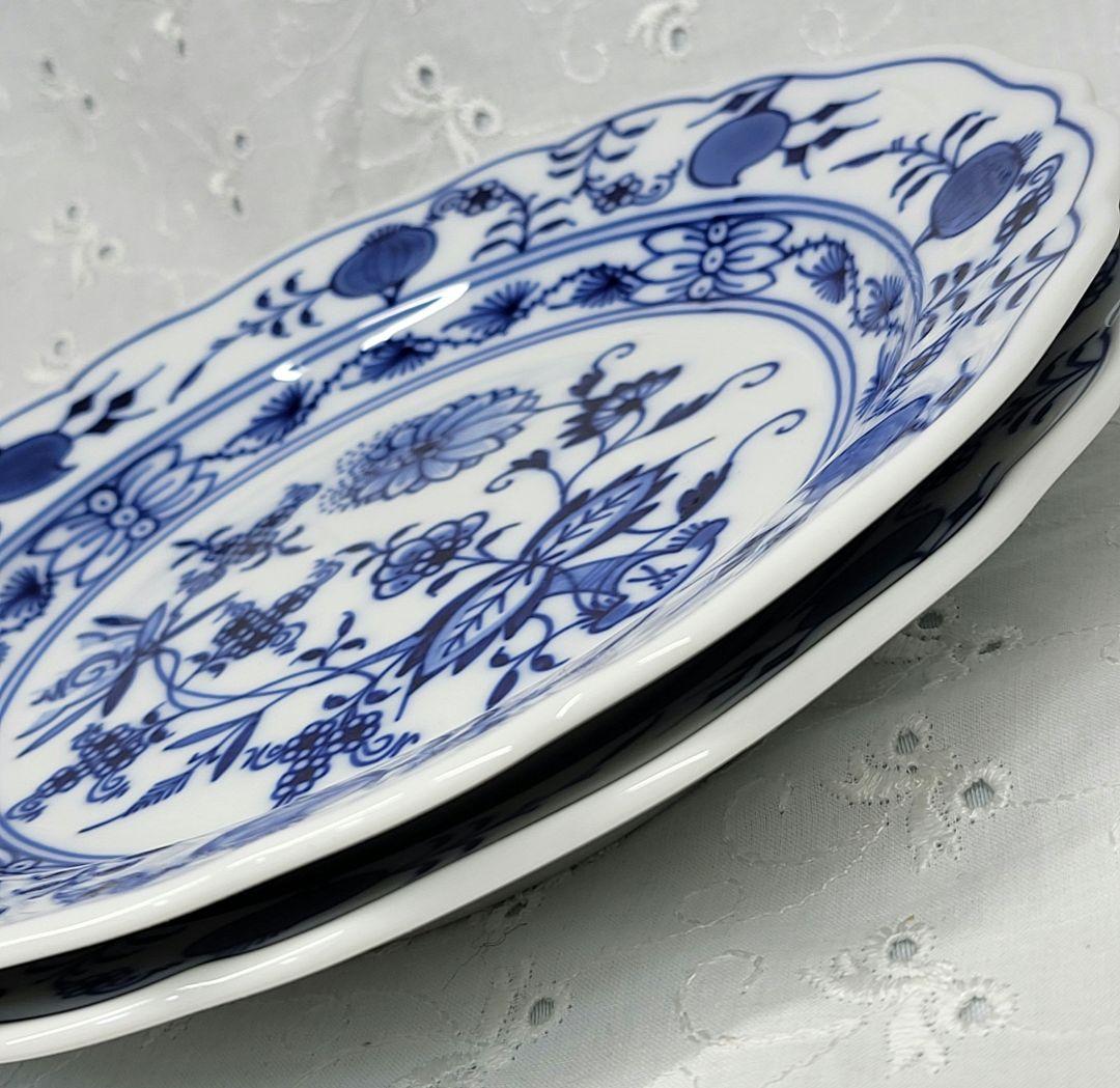 未使用✨マイセン ブルーオニオン プレート 18cm皿 サラダ デザート②