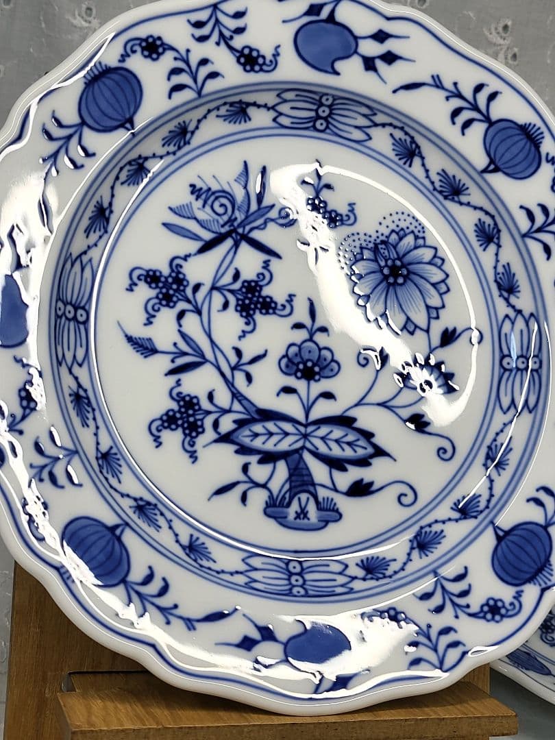 未使用✨マイセン ブルーオニオン プレート 18cm皿 サラダ デザート②