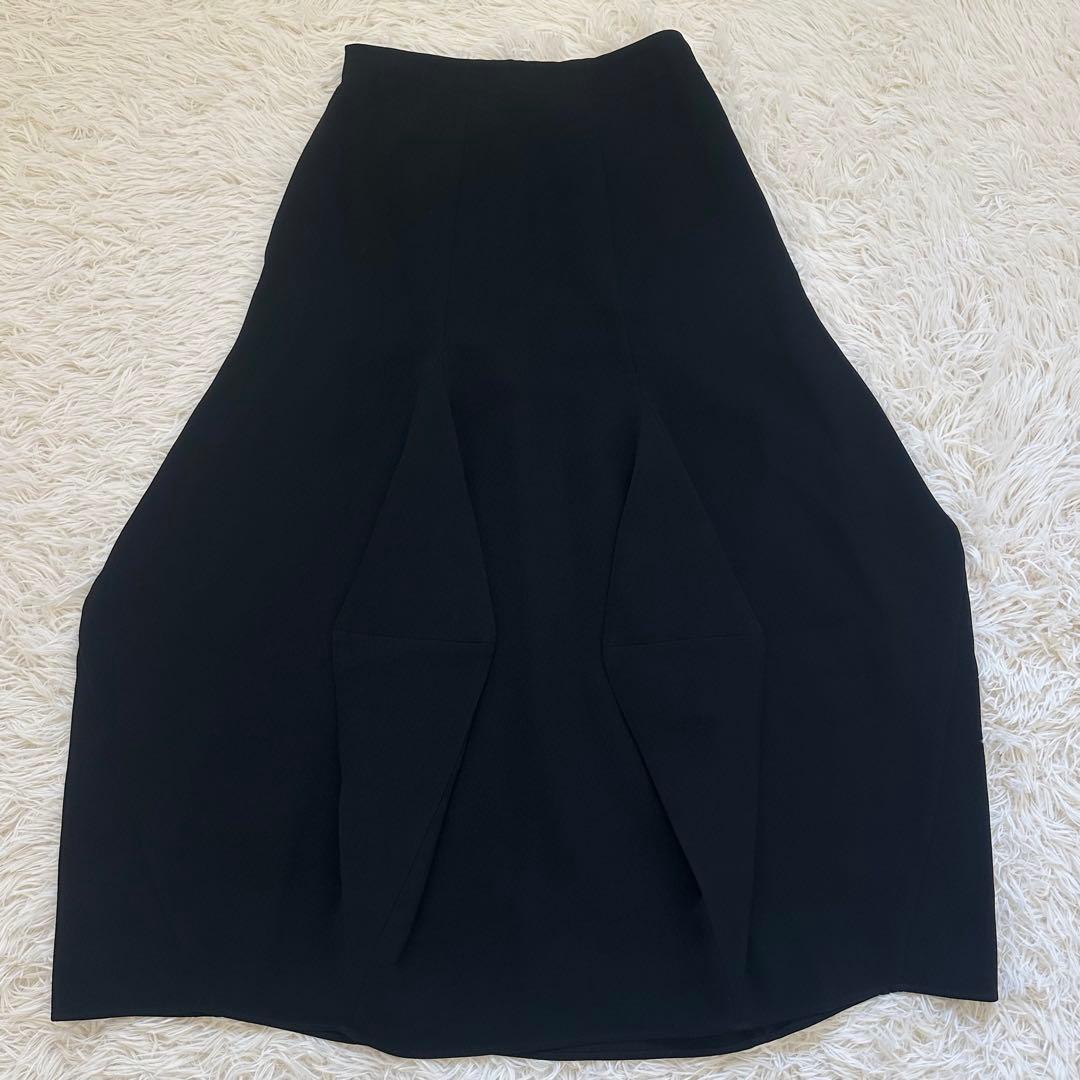 美品✨️ENFOLD 2024年 LAMPSHADE SKIRT 黒 M 洗える