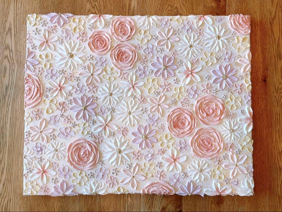 WT様 【No.89】 テクスチャーアート　インテリア　花